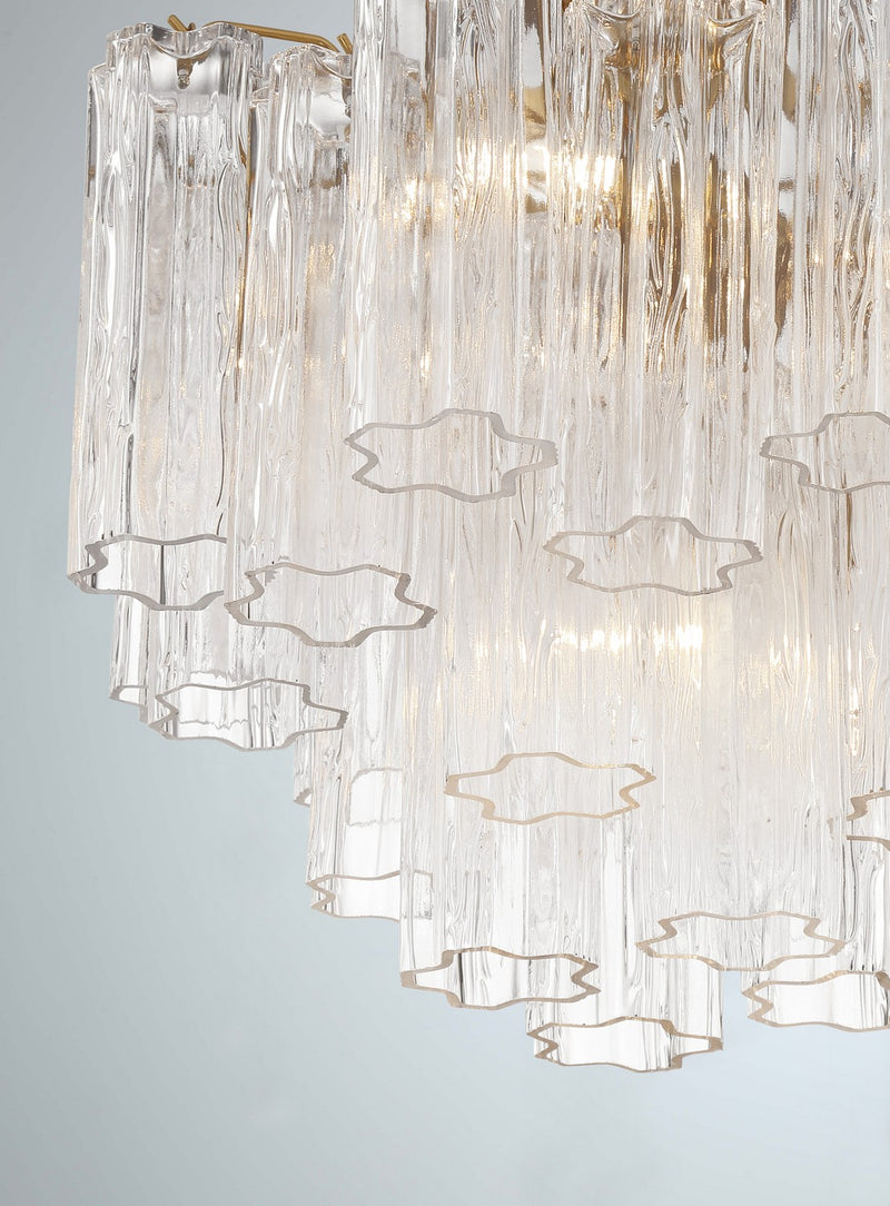 Crystorama ADD-300-AG-CL Addis Four Light Chandelier Aged Brass Alternate Image 4.jpg