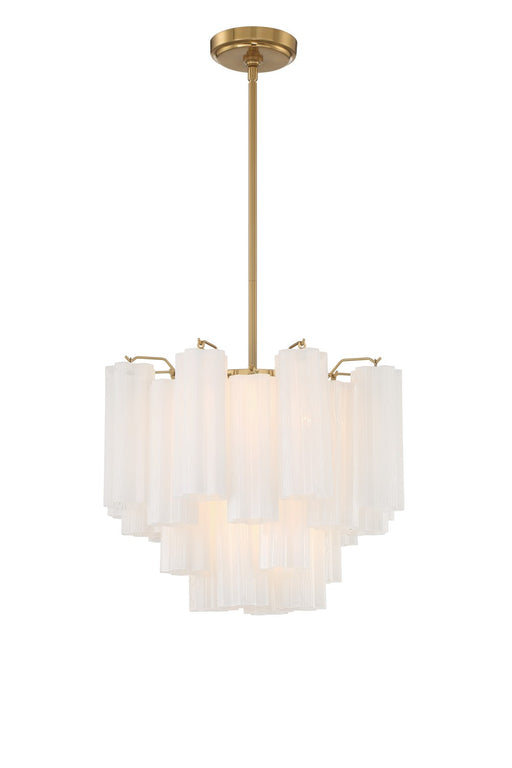 Crystorama ADD-300-AG-WH Addis Four Light Chandelier Aged Brass Alternate Image.jpg