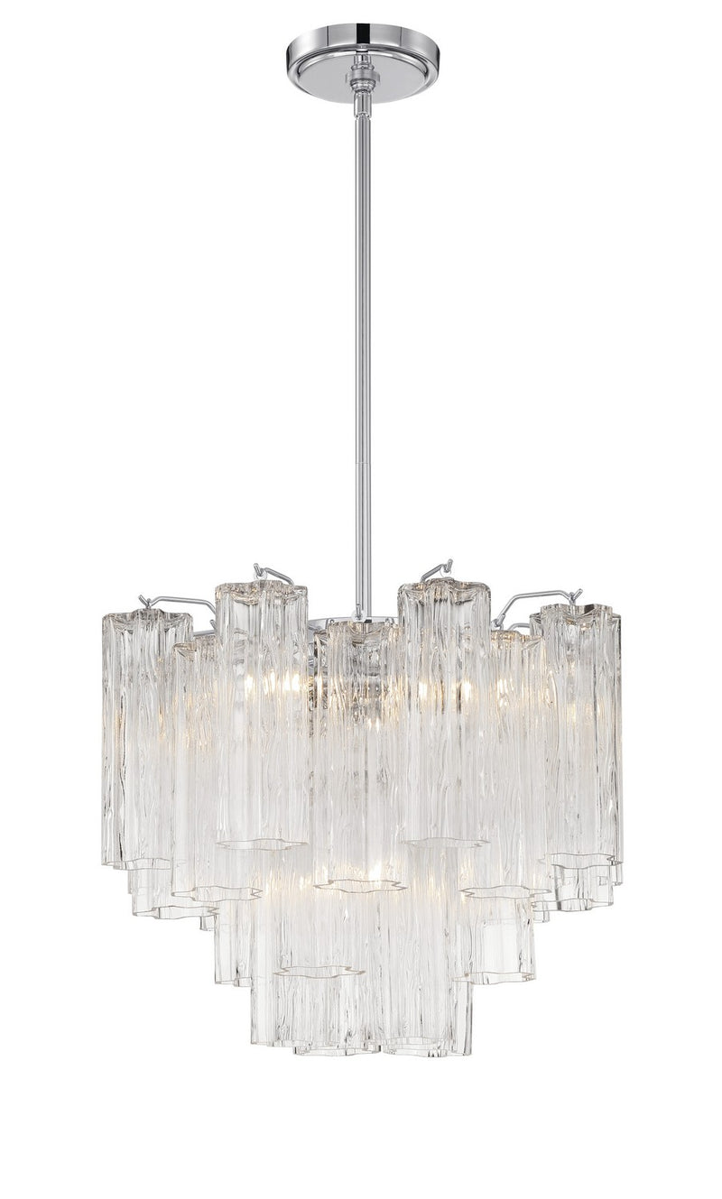 Crystorama ADD-300-CH-CL Addis Four Light Chandelier Polished Chrome Alternate Image.jpg