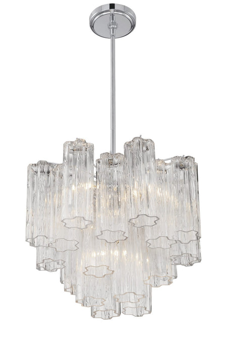 Crystorama ADD-300-CH-CL Addis Four Light Chandelier Polished Chrome Alternate Image 2.jpg