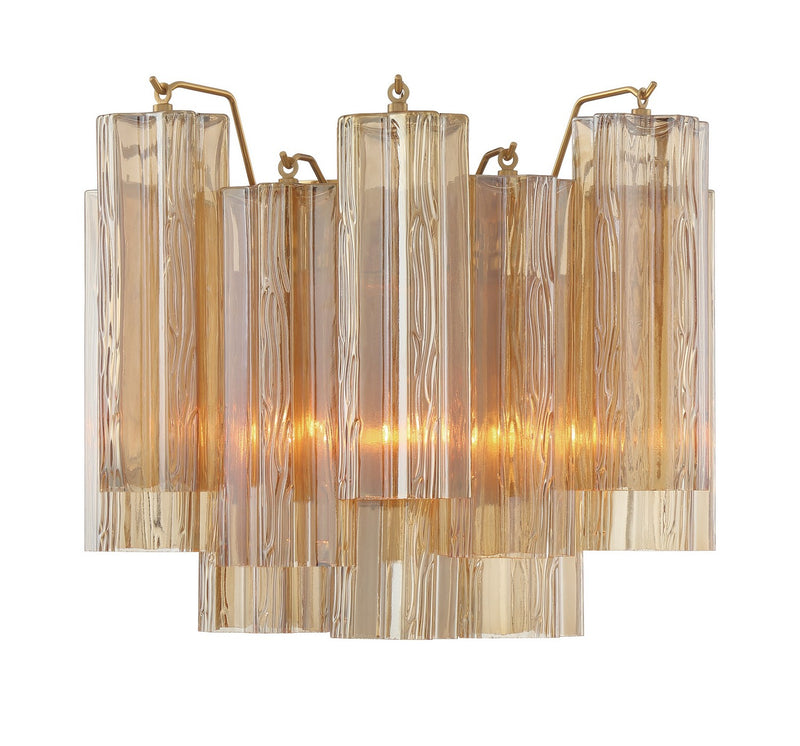 Crystorama ADD-302-AG-AM Addis Two Light Wall Sconce Aged Brass Alternate Image.jpg
