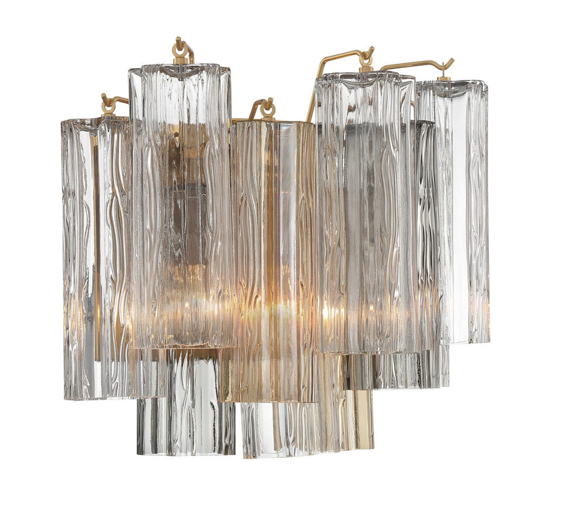 Crystorama ADD-302-AG-AU Addis Two Light Wall Sconce Aged Brass Alternate Image 2.jpg