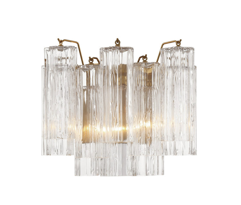 Crystorama ADD-302-AG-CL Addis Two Light Wall Sconce Aged Brass Alternate Image.jpg