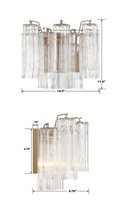 Crystorama ADD-302-AG-CL Addis Two Light Wall Sconce Aged Brass Alternate Image 4.jpg