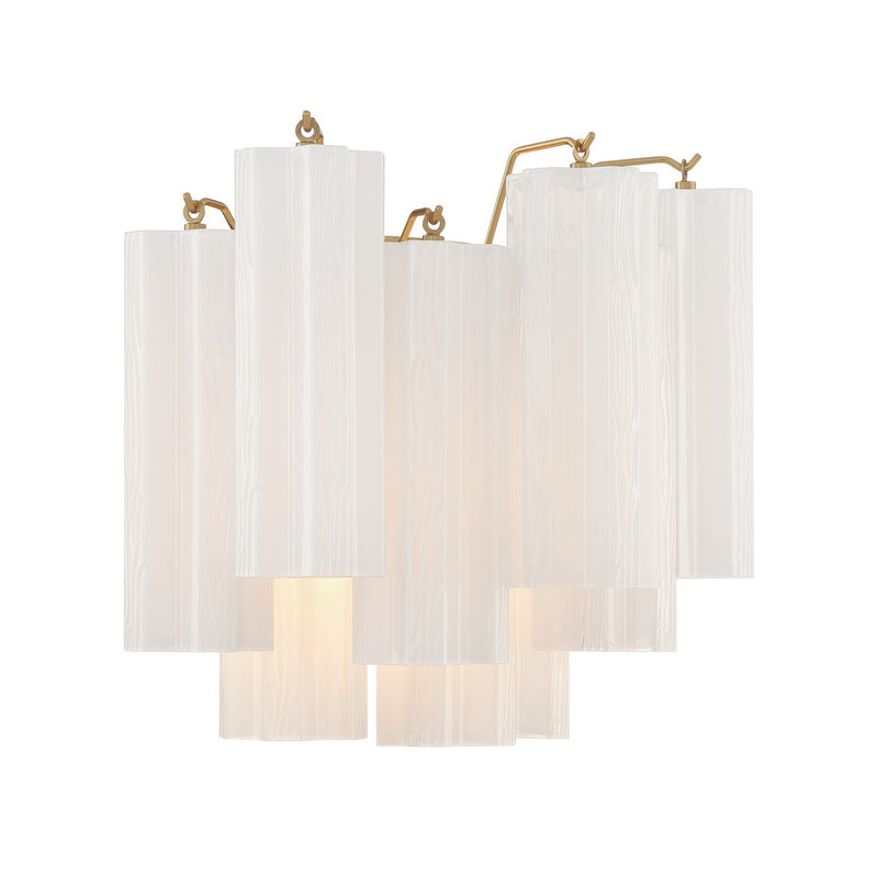 Crystorama ADD-302-AG-WH Addis Two Light Wall Sconce Aged Brass Alternate Image 2.jpg