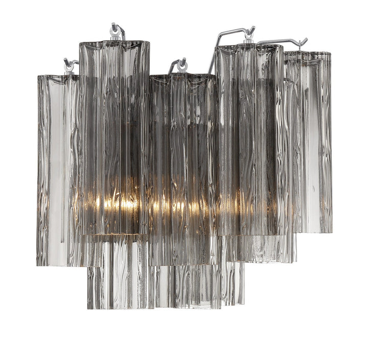 Crystorama ADD-302-CH-SM Addis Two Light Wall Sconce Polished Chrome Alternate Image 2.jpg