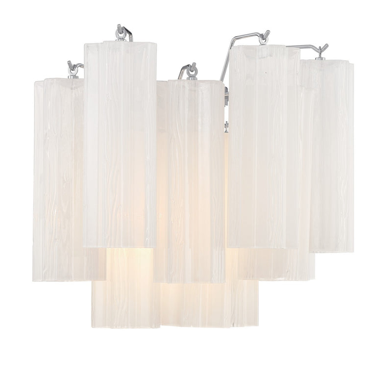 Crystorama ADD-302-CH-WH Addis Two Light Wall Sconce Polished Chrome Alternate Image 2.jpg