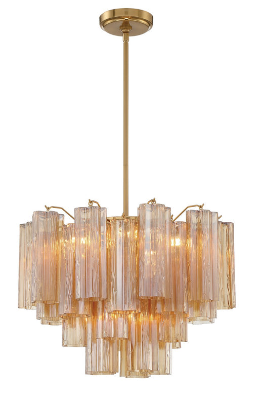 Crystorama ADD-306-AG-AM Addis Six Light Chandelier Aged Brass Alternate Image.jpg