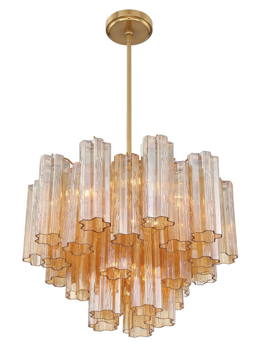 Crystorama ADD-306-AG-AM Addis Six Light Chandelier Aged Brass Alternate Image 2.jpg