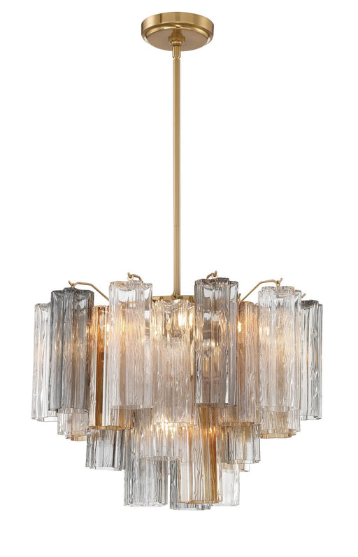 Crystorama ADD-306-AG-AU Addis Six Light Chandelier Aged Brass Alternate Image.jpg