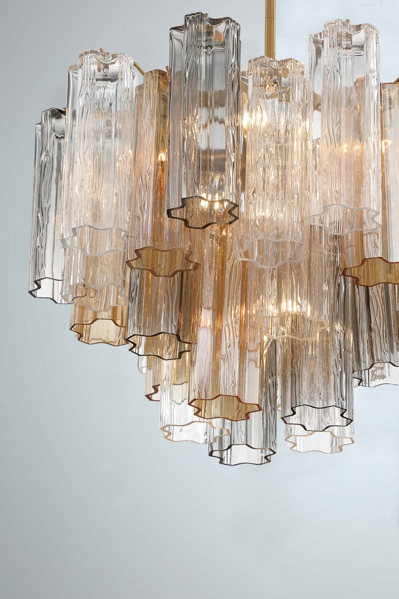 Crystorama ADD-306-AG-AU Addis Six Light Chandelier Aged Brass Alternate Image 4.jpg