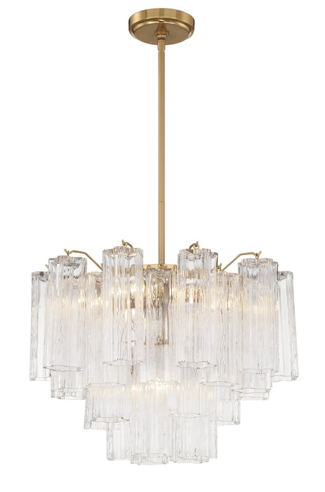 Crystorama ADD-306-AG-CL Addis Six Light Chandelier Aged Brass Alternate Image.jpg