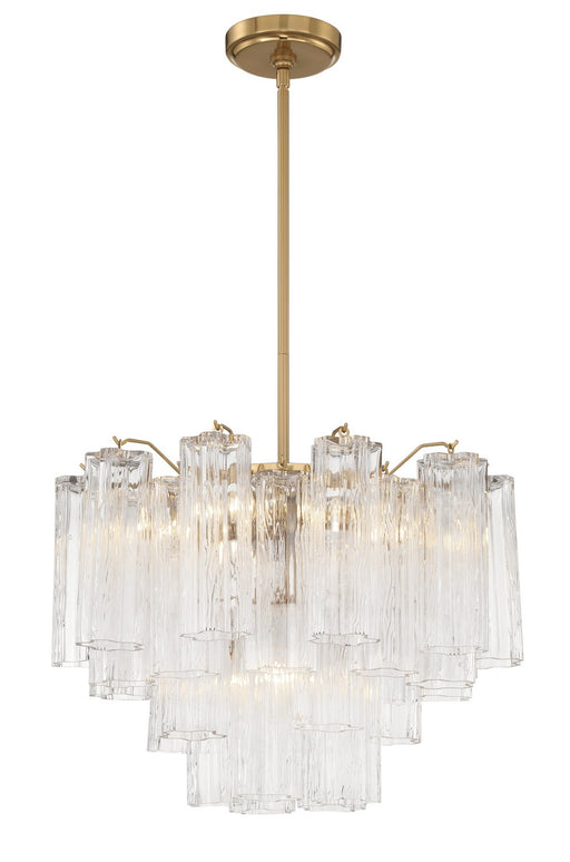 Crystorama ADD-306-AG-CL Addis Six Light Chandelier Aged Brass Alternate Image.jpg