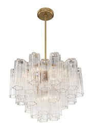 Crystorama ADD-306-AG-CL Addis Six Light Chandelier Aged Brass Alternate Image 2.jpg