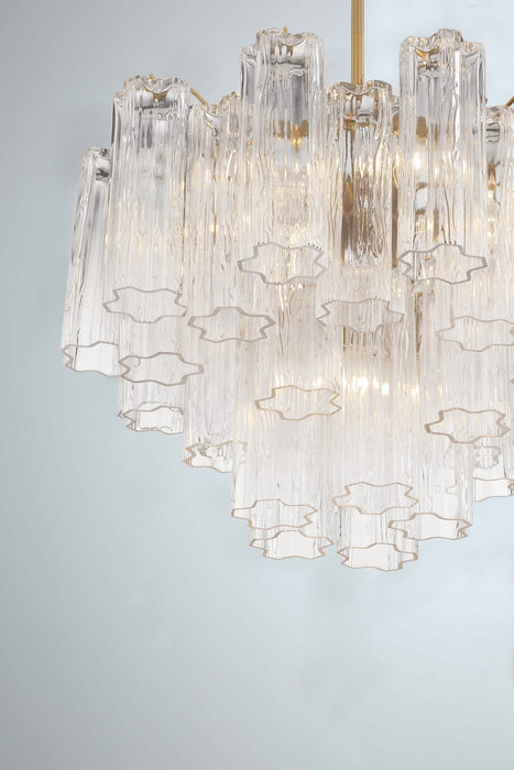 Crystorama ADD-306-AG-CL Addis Six Light Chandelier Aged Brass Alternate Image 4.jpg