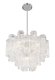 Crystorama ADD-306-CH-CL Addis Six Light Chandelier Polished Chrome Alternate Image 2.jpg