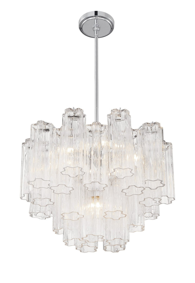 Crystorama ADD-306-CH-CL Addis Six Light Chandelier Polished Chrome Alternate Image 2.jpg