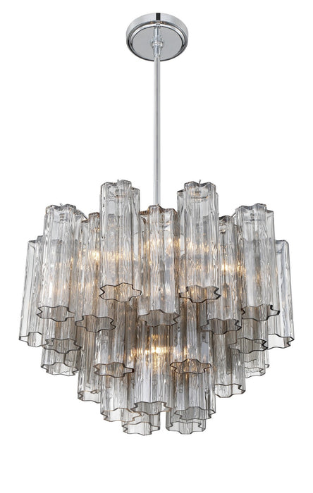 Crystorama ADD-306-CH-SM Addis Six Light Chandelier Polished Chrome Alternate Image 2.jpg