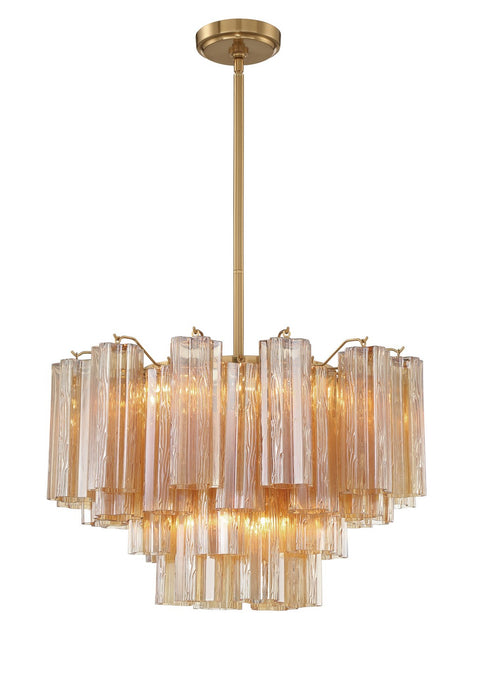 Crystorama ADD-308-AG-AM Addis Nine Light Chandelier Aged Brass Alternate Image.jpg