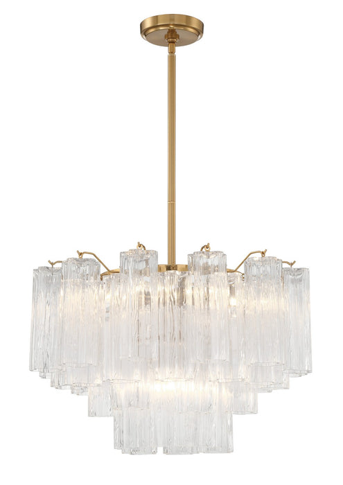 Crystorama ADD-308-AG-CL Addis Nine Light Chandelier Aged Brass Alternate Image.jpg