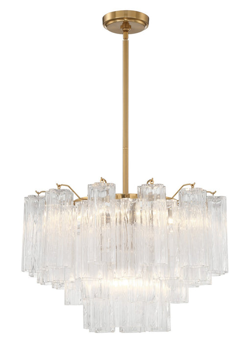 Crystorama ADD-308-AG-CL Addis Nine Light Chandelier Aged Brass Alternate Image.jpg