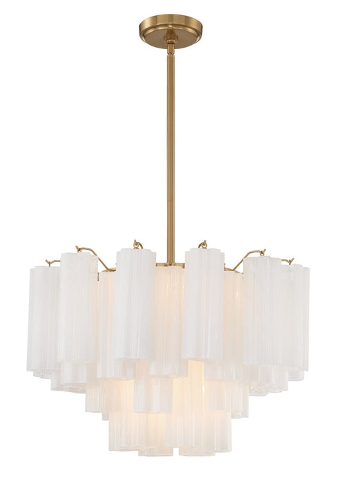 Crystorama ADD-308-AG-WH Addis Nine Light Chandelier Aged Brass Alternate Image.jpg