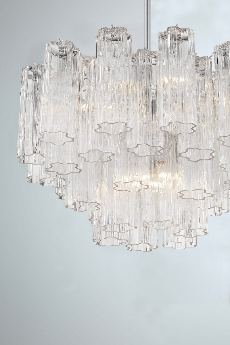 Crystorama ADD-308-CH-CL Addis Nine Light Chandelier Polished Chrome Alternate Image 4.jpg