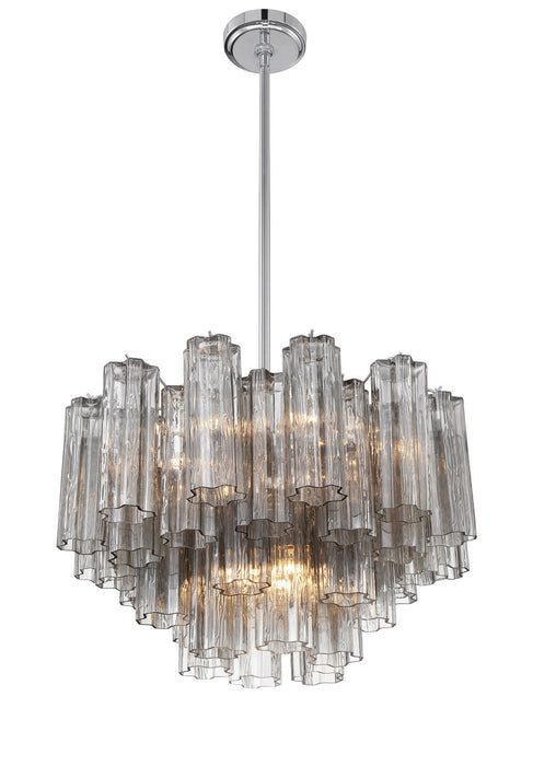 Crystorama ADD-308-CH-SM Addis Nine Light Chandelier Polished Chrome Alternate Image 2.jpg