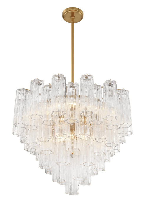Crystorama ADD-312-AG-CL Addis 12 Light Chandelier Aged Brass Alternate Image 2.jpg
