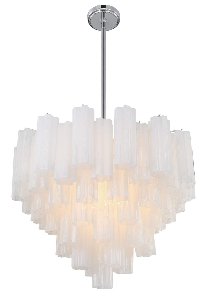 Crystorama ADD-312-CH-WH Addis 12 Light Chandelier Polished Chrome Alternate Image 2.jpg