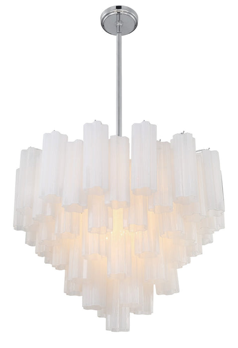 Crystorama ADD-312-CH-WH Addis 12 Light Chandelier Polished Chrome Alternate Image 2.jpg