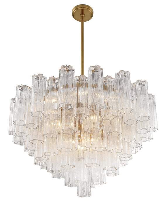Crystorama ADD-316-AG-CL Addis 16 Light Chandelier Aged Brass Alternate Image 2.jpg