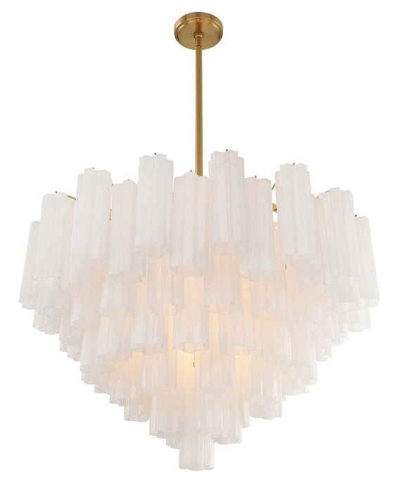 Crystorama ADD-316-AG-WH Addis 16 Light Chandelier Aged Brass Alternate Image 2.jpg