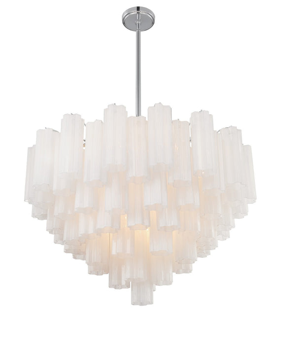 Crystorama ADD-316-CH-WH Addis 16 Light Chandelier Polished Chrome Alternate Image 2.jpg