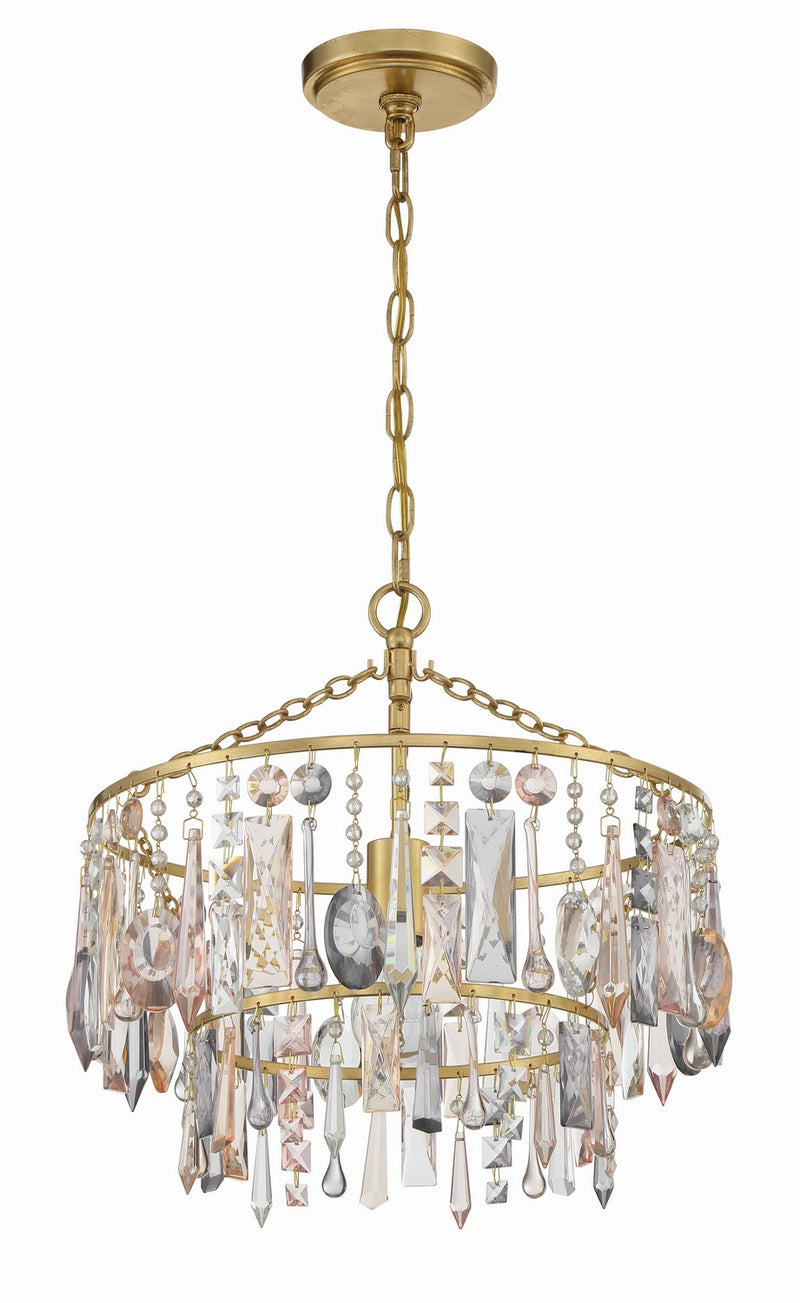 Crystorama ELS-7100-GA Elsa One Light Pendant Antique Gold Alternate Image.jpg