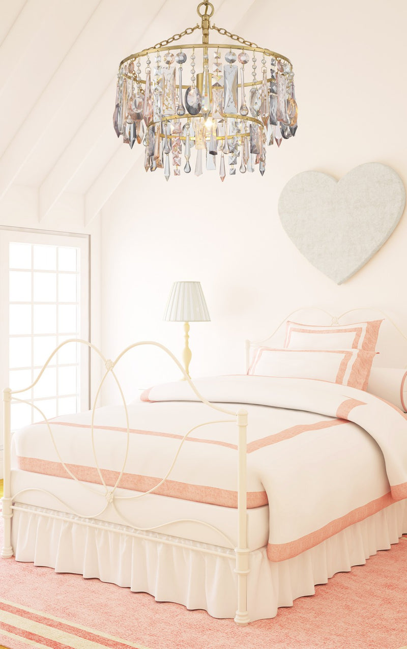 Crystorama ELS-7100-GA Elsa One Light Pendant Antique Gold Alternate Image 4.jpg