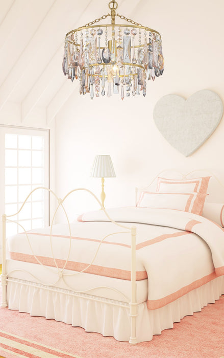 Crystorama ELS-7100-GA Elsa One Light Pendant Antique Gold Alternate Image 4.jpg