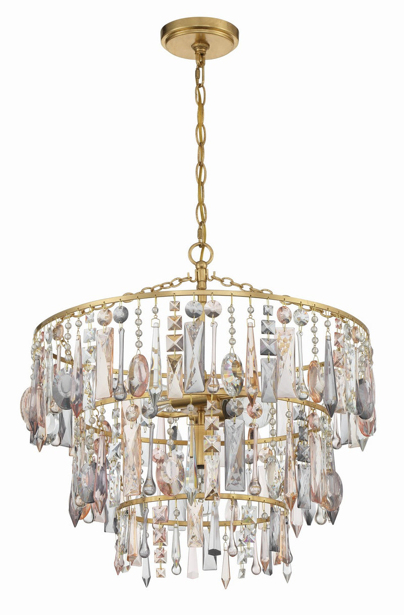 Crystorama ELS-7103-GA Elsa Three Light Pendant Antique Gold Alternate Image.jpg