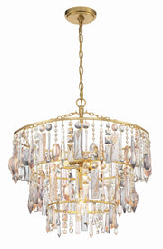 Crystorama ELS-7103-GA Elsa Three Light Pendant Antique Gold Alternate Image 2.jpg