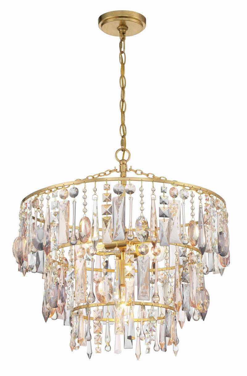 Crystorama ELS-7103-GA Elsa Three Light Pendant Antique Gold Alternate Image 2.jpg