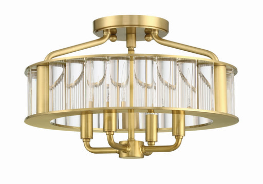 Crystorama FAR-6000-AG Farris Four Light Semi Flush Mount Aged Brass Alternate Image.jpg