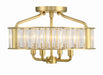 Crystorama FAR-6000-AG Farris Four Light Semi Flush Mount Aged Brass Alternate Image 2.jpg