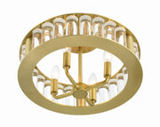 Crystorama FAR-6000-AG Farris Four Light Semi Flush Mount Aged Brass Alternate Image 4.jpg