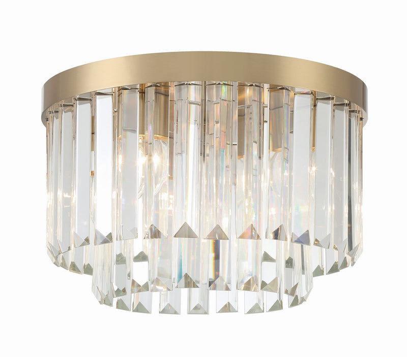 Crystorama HAY-1400-AG Hayes Four Light Flush Mount Aged Brass Alternate Image.jpg