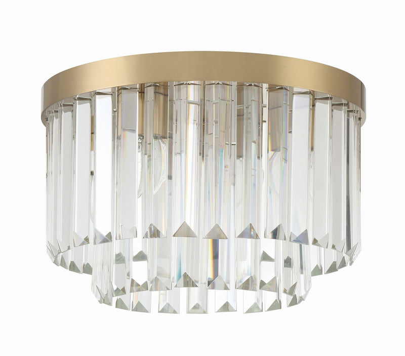 Crystorama HAY-1400-AG Hayes Four Light Flush Mount Aged Brass Alternate Image 2.jpg