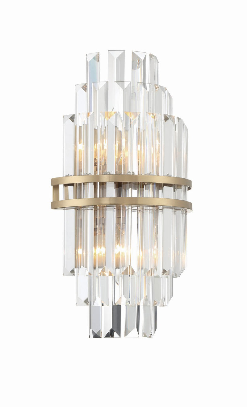 Crystorama HAY-1402-AG Hayes Two Light Wall Sconce Aged Brass Alternate Image 2.jpg