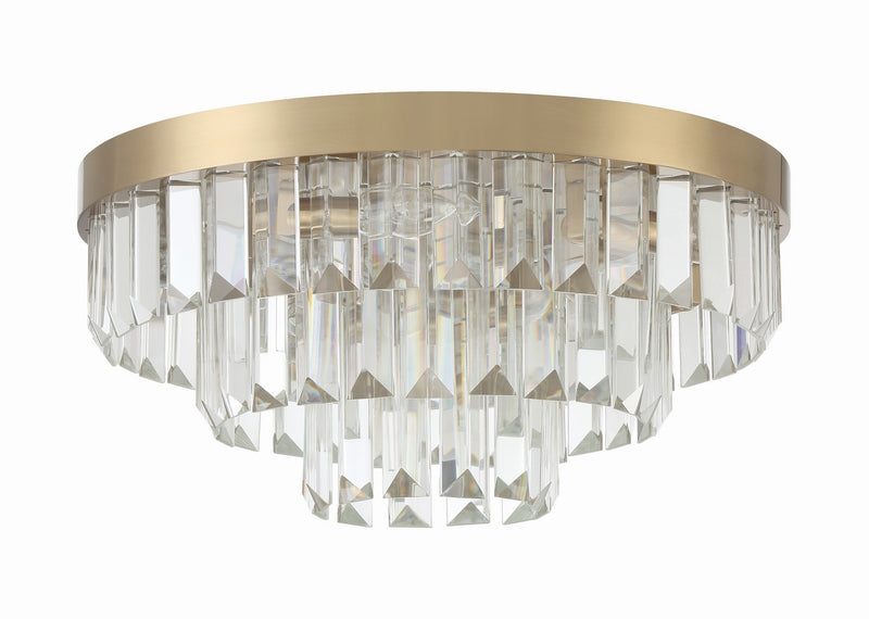 Crystorama HAY-1403-AG Hayes Eight Light Flush Mount Aged Brass Alternate Image.jpg