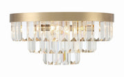 Crystorama HAY-1403-AG Hayes Eight Light Flush Mount Aged Brass Alternate Image 2.jpg