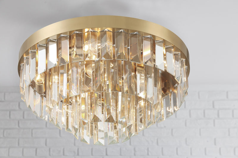 Crystorama HAY-1403-AG Hayes Eight Light Flush Mount Aged Brass Alternate Image 4.jpg