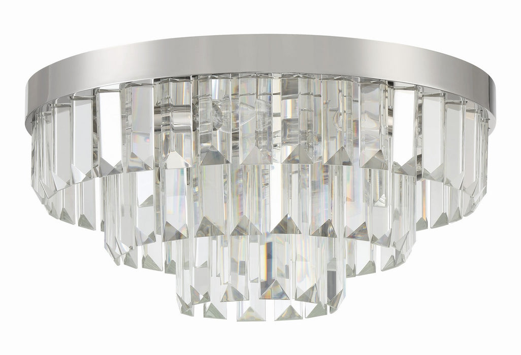 Crystorama HAY-1403-PN Hayes Eight Light Flush Mount Polished Nickel Alternate Image.jpg